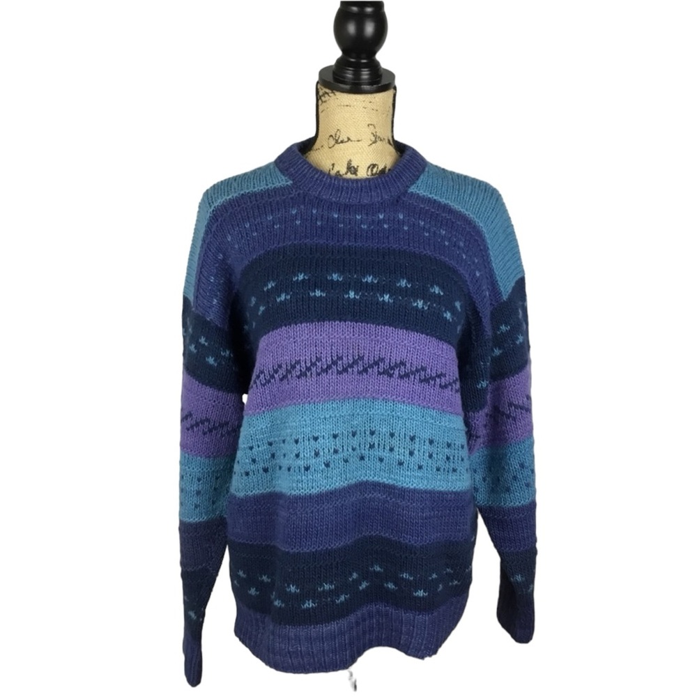 Distressed Nomadic Traders 100% Wool Sweater - image 3